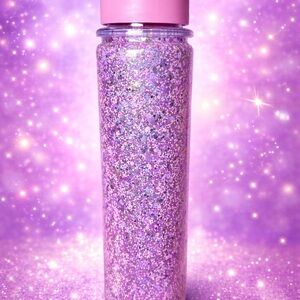 Glittery Pink and Purple Water Bottle